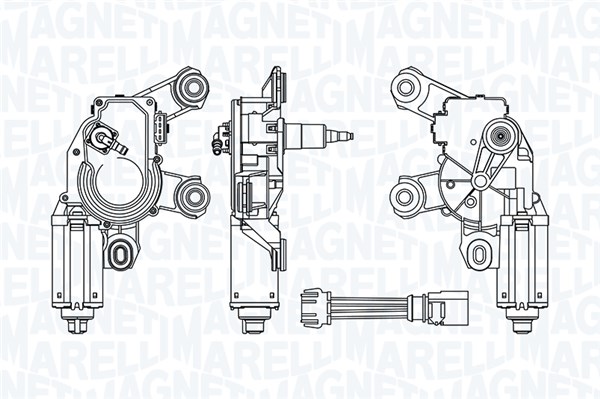 MAGNETI MARELLI Ablaktörlö motor TGL751HM_MM