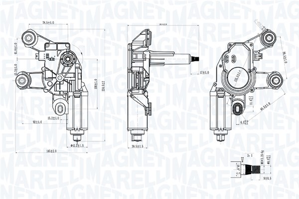 MAGNETI MARELLI Ablaktörlö motor TGL760QM_MM