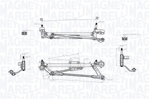 MAGNETI MARELLI Ablaktörlő mechanika TGT702CM_MM