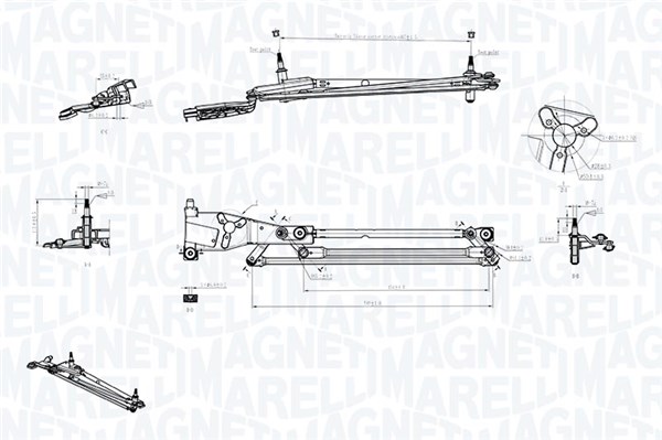 MAGNETI MARELLI Ablaktörlő mechanika TGT706FM_MM