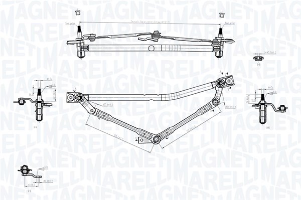 MAGNETI MARELLI Ablaktörlő mechanika TGT749GM_MM