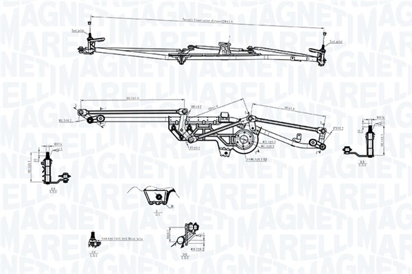 MAGNETI MARELLI Ablaktörlő mechanika TGT751IM_MM