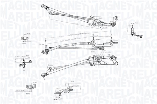 MAGNETI MARELLI Ablaktörlő mechanika TGT758RM_MM