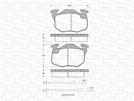 MAGNETI MARELLI Első fékbetét BPQ0295_MM