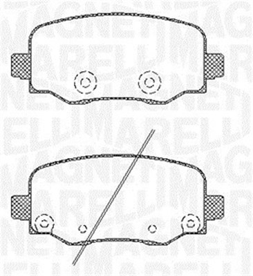 MAGNETI MARELLI Fékbetét, mind PF0794_MM