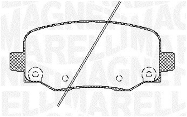 MAGNETI MARELLI Fékbetét, mind PF0805_MM