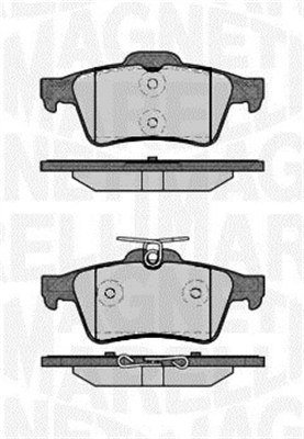 MAGNETI MARELLI Fékbetét, mind PF0821_MM