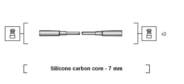MAGNETI MARELLI Gyújtókábel készlet MSK1003_MM