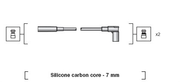 MAGNETI MARELLI Gyújtókábel készlet MSK1006_MM