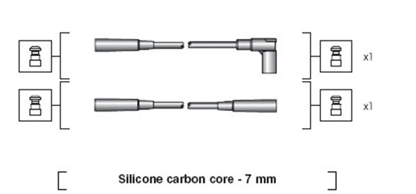 MAGNETI MARELLI Gyújtókábel készlet MSK1007_MM