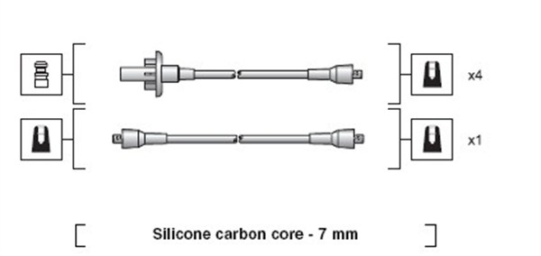 MAGNETI MARELLI Gyújtókábel készlet MSK1013_MM