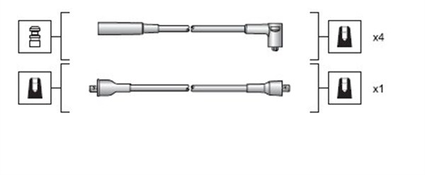 MAGNETI MARELLI Gyújtókábel készlet MSK1023_MM