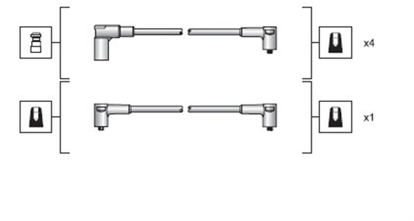 MAGNETI MARELLI Gyújtókábel készlet MSK1028_MM