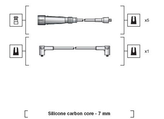 MAGNETI MARELLI Gyújtókábel készlet MSK1032_MM