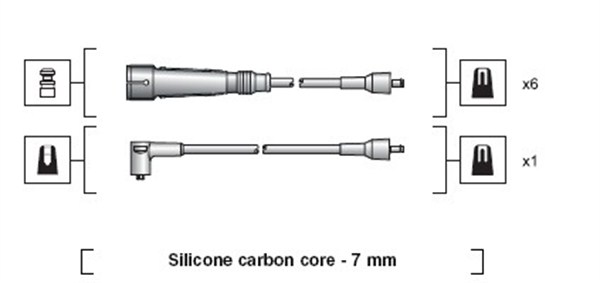 MAGNETI MARELLI Gyújtókábel készlet MSK1035_MM