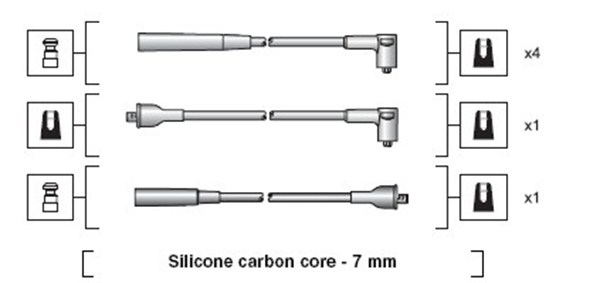 MAGNETI MARELLI Gyújtókábel készlet MSK1037_MM