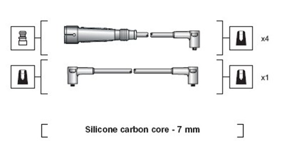 MAGNETI MARELLI Gyújtókábel készlet MSK1041_MM