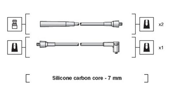 MAGNETI MARELLI Gyújtókábel készlet MSK1063_MM