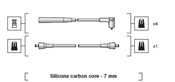 MAGNETI MARELLI Gyújtókábel készlet MSK1065_MM