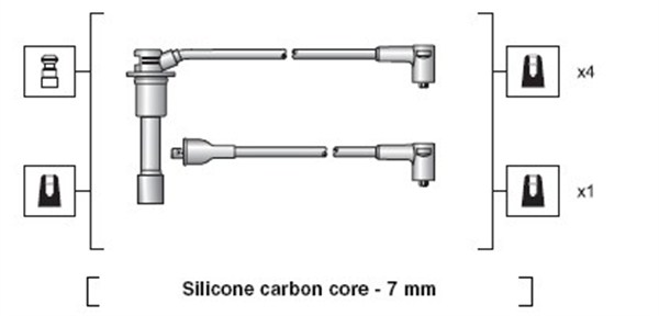 MAGNETI MARELLI Gyújtókábel készlet MSK1078_MM