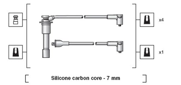 MAGNETI MARELLI Gyújtókábel készlet MSK1079_MM