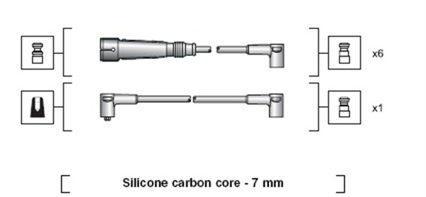 MAGNETI MARELLI Gyújtókábel készlet MSK1084_MM