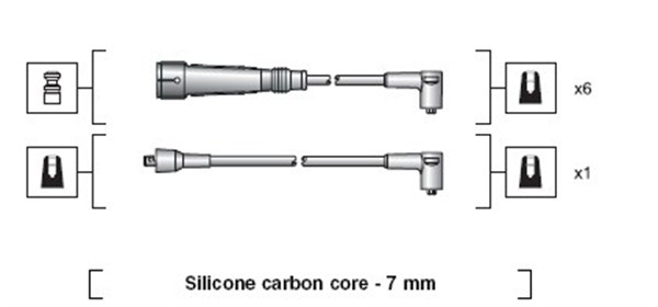 MAGNETI MARELLI Gyújtókábel készlet MSK1085_MM