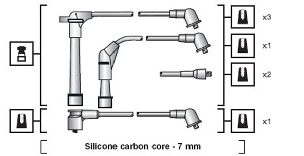 MAGNETI MARELLI Gyújtókábel készlet MSK1091_MM