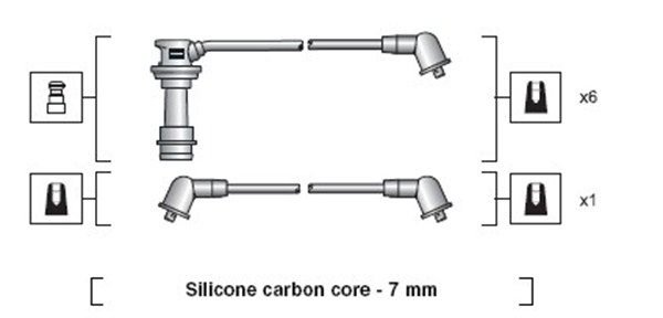 MAGNETI MARELLI Gyújtókábel készlet MSK1095_MM