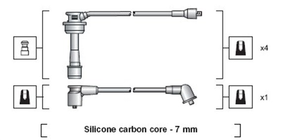 MAGNETI MARELLI Gyújtókábel készlet MSK1098_MM