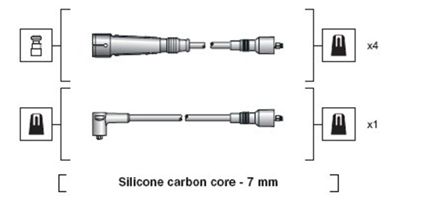 MAGNETI MARELLI Gyújtókábel készlet MSK1111_MM