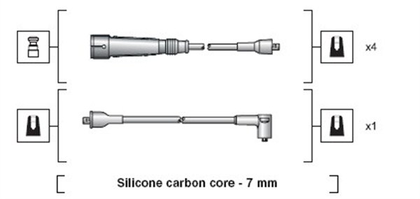 MAGNETI MARELLI Gyújtókábel készlet MSK1112_MM