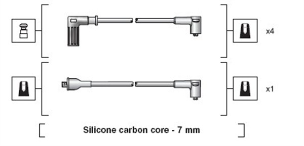 MAGNETI MARELLI Gyújtókábel készlet MSK1113_MM