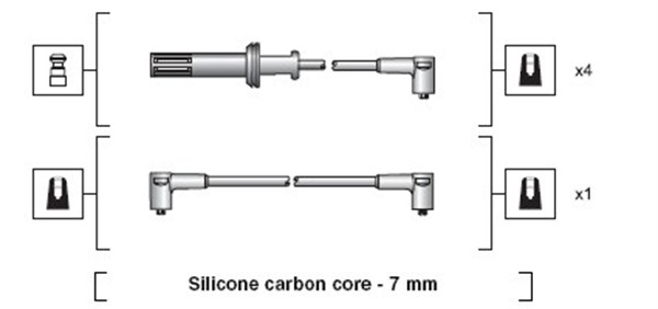 MAGNETI MARELLI Gyújtókábel készlet MSK1117_MM