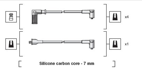 MAGNETI MARELLI Gyújtókábel készlet MSK1118_MM