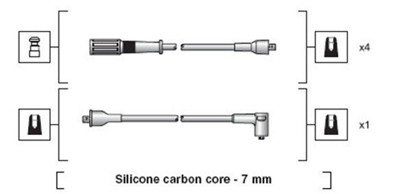 MAGNETI MARELLI Gyújtókábel készlet MSK1119_MM