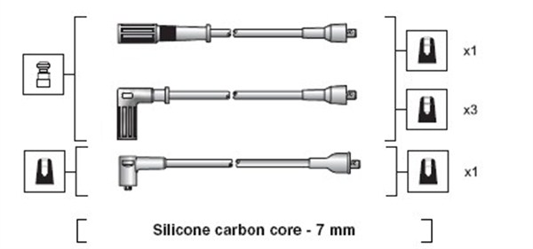 MAGNETI MARELLI Gyújtókábel készlet MSK1120_MM