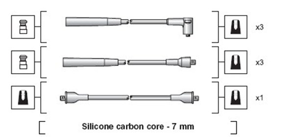 MAGNETI MARELLI Gyújtókábel készlet MSK1121_MM