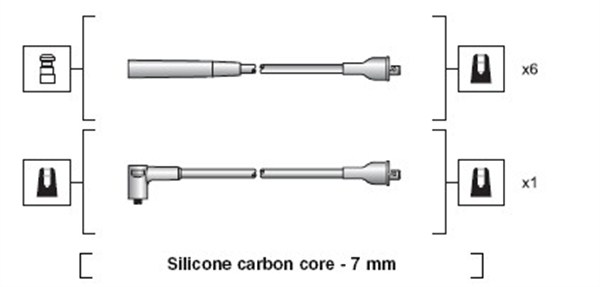 MAGNETI MARELLI Gyújtókábel készlet MSK1122_MM