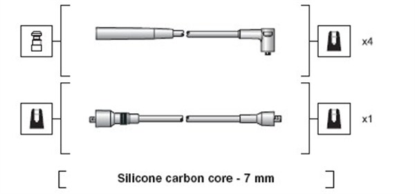 MAGNETI MARELLI Gyújtókábel készlet MSK1126_MM