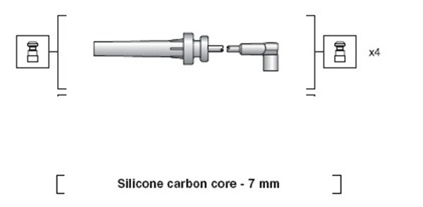 MAGNETI MARELLI Gyújtókábel készlet MSK1134_MM