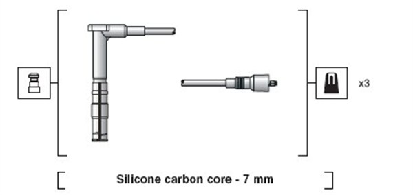 MAGNETI MARELLI Gyújtókábel készlet MSK1146_MM