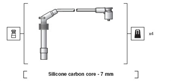 MAGNETI MARELLI Gyújtókábel készlet MSK1160_MM