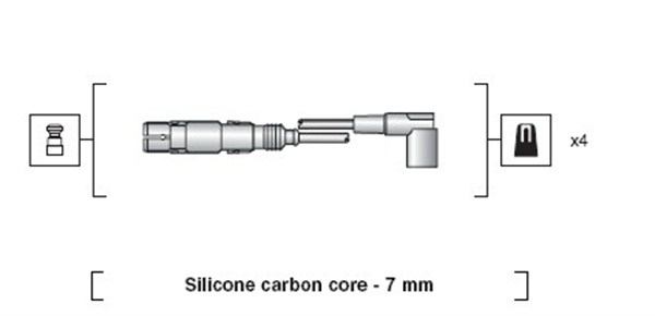 MAGNETI MARELLI Gyújtókábel készlet MSK1163_MM