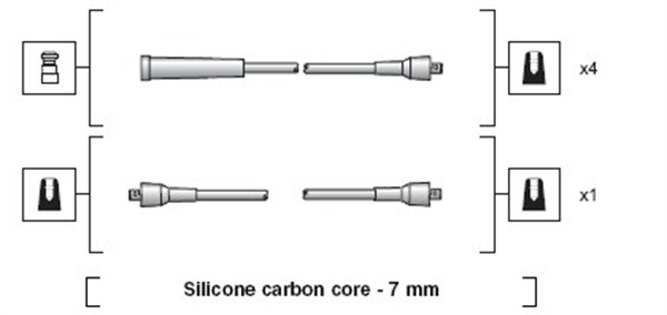 MAGNETI MARELLI Gyújtókábel készlet MSK1171_MM