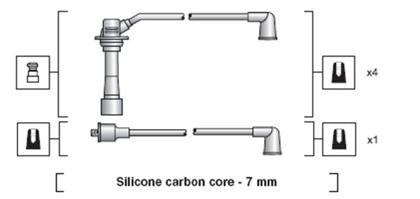 MAGNETI MARELLI Gyújtókábel készlet MSK1178_MM