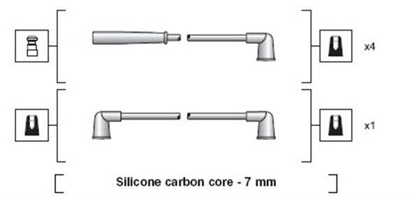 MAGNETI MARELLI Gyújtókábel készlet MSK1179_MM