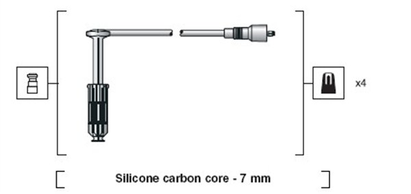MAGNETI MARELLI Gyújtókábel készlet MSK1181_MM