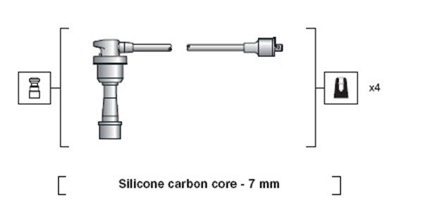 MAGNETI MARELLI Gyújtókábel készlet MSK1183_MM