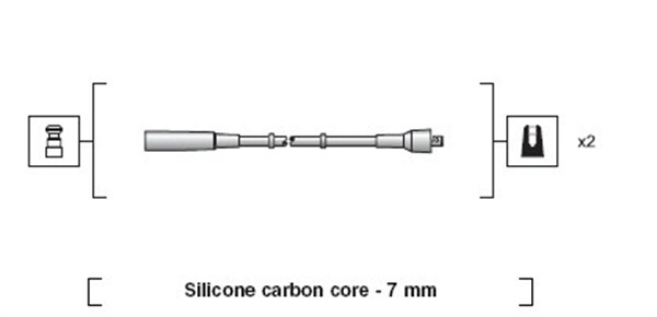 MAGNETI MARELLI Gyújtókábel készlet MSK1197_MM